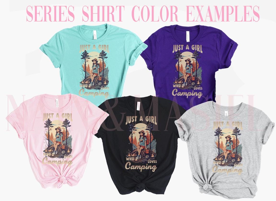 Girls Camping T-shirt, Vintage Scout Summer Camp Tee - Etsy