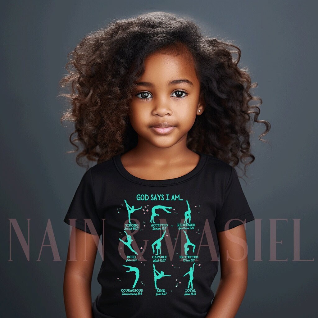 God Says I Am Gymnastics Shirt, God Says I Am Gymnast, Christian Gymnastics, Girls Bible Verse Shirt, Girls Christian Shirt, Gymnastics Gift