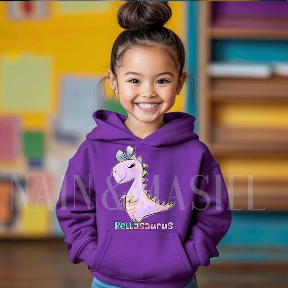CUSTOM Girl Dinosaur Hoodie Saurus Rex Kids Toddler Dinosaur Girl Dinosaur Gifts Girls Dinosaur Outfit Pullover Hoodie Sweatshirt Sweater Etsy Canada
