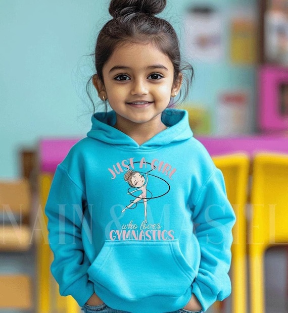 Girls Gymnastics Hoodie Gymnast, Rhythmic Gymnastics Ribbon