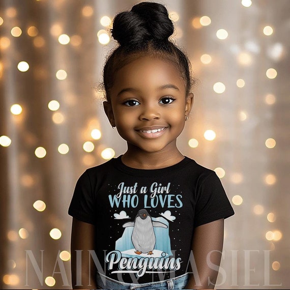 Just A Girl Who Loves Penguins T-Shirt Birthday Girl Gift Just A Girl Who Loves Penguins T-Shirt Birthday Girl Gift