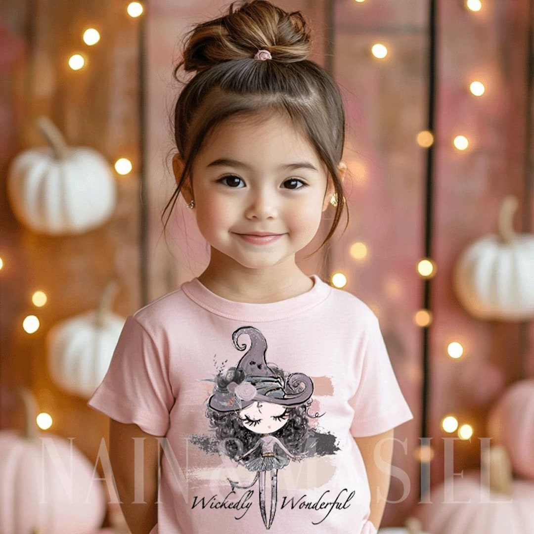 Wickedly Wonderful Little Witch Halloween Shirt Girl,witch Halloween ...