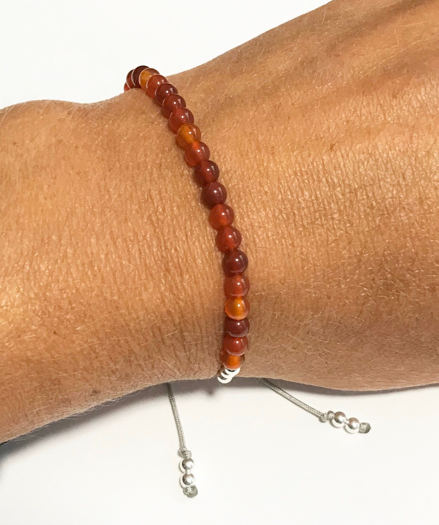Karma Gems Carnelian Sacral Chakra Reiki Bracelet - Adjustable