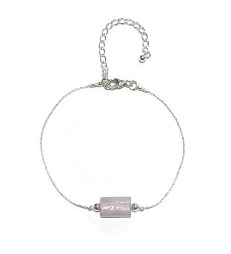 Karma Gems Sterling Silver Kunzite Love & Joy Healing Bracelet Etsy UK