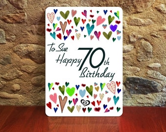 Personalized personalised hand cut birthday card. Unique, with envelope.