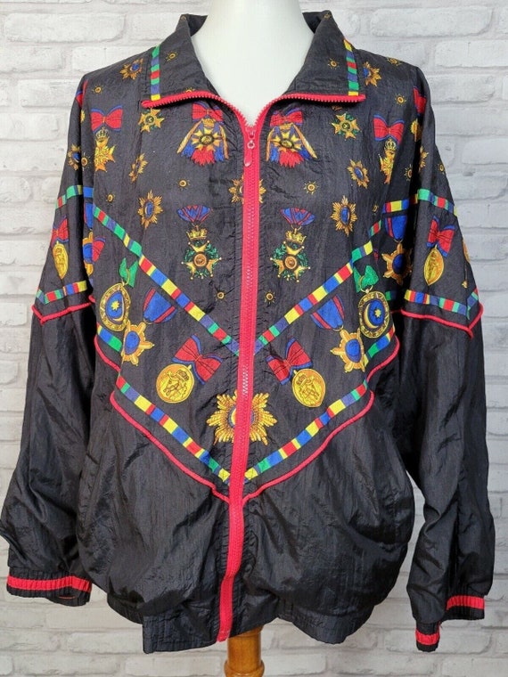 Raphael windbreaker bomber jacket 1990s vintage eq