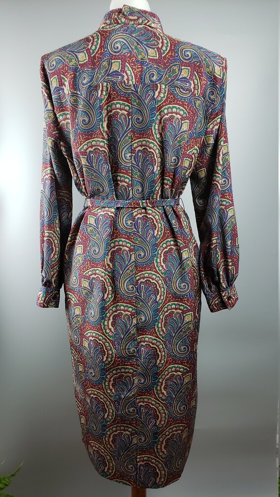 Schraeder Petites shirt dress size 12 paisley pri… - image 3