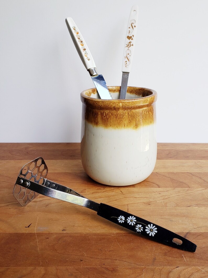 Vintage Plastic Handle Kitchen Utensils Mccoy Stoneware Etsy