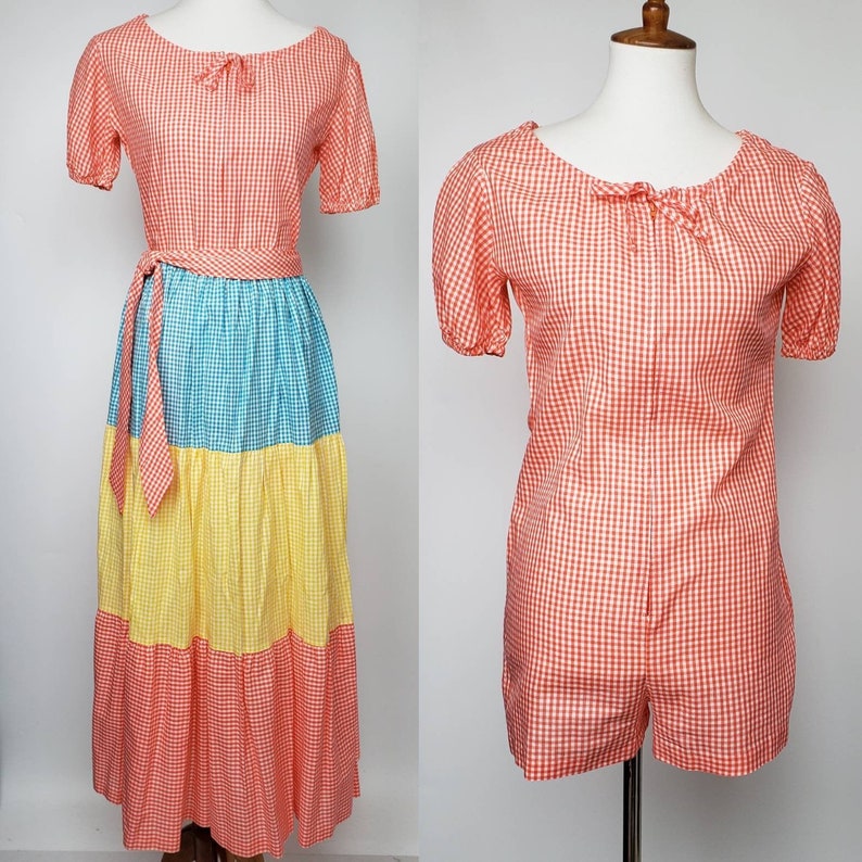 tu gingham playsuit