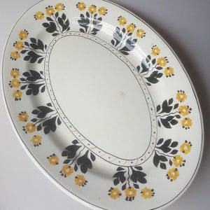 Victorian Ironstone Platter: 1890s George Jones Floral Design
