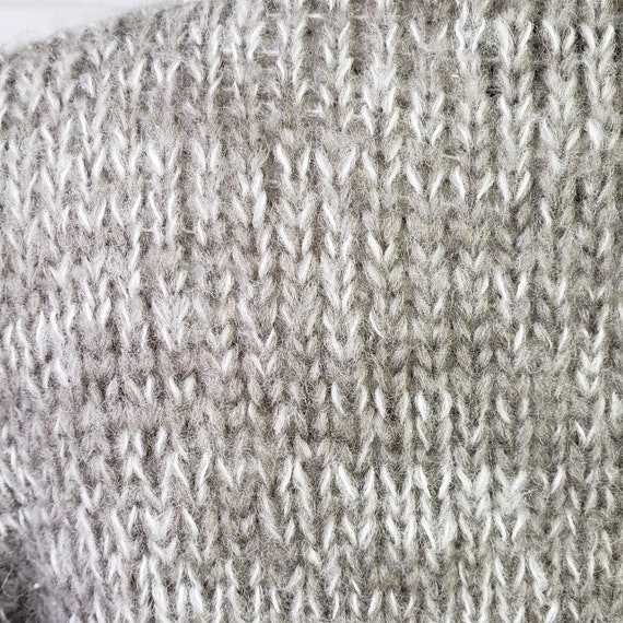 Vintage 1980s wool blend hand knit women's sweate… - image 6
