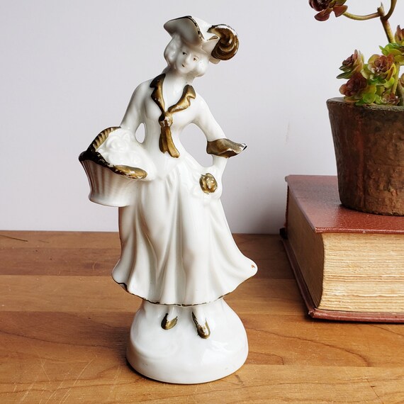 Porcelain Figurine Elegant Lady in a 