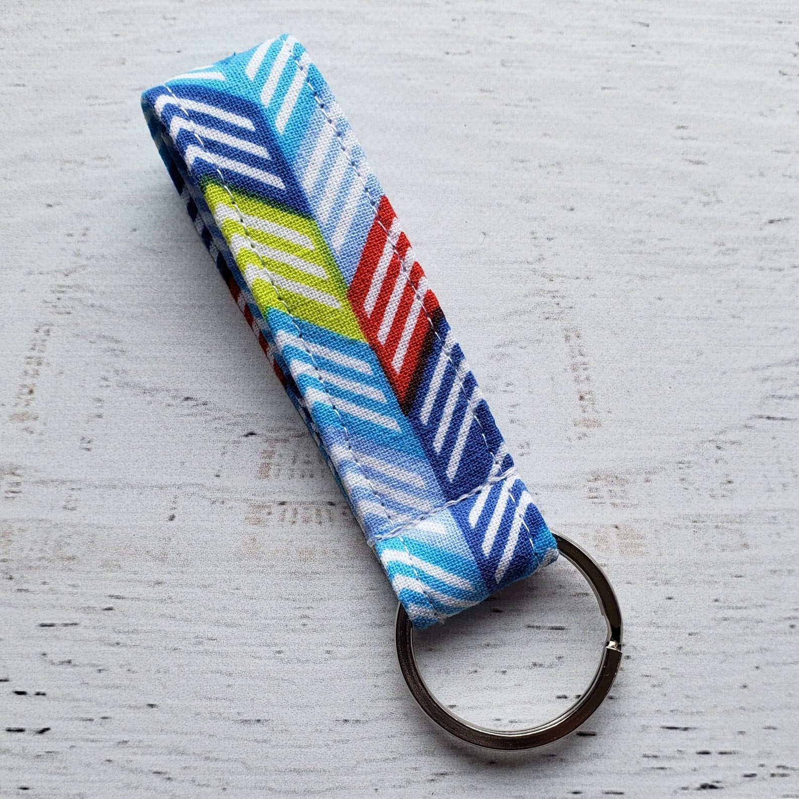Fabric Keychain Key Ring Fob Holder Multiple to Choose From Etsy