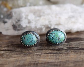 Choose Your Pair, Small Turquoise Stud Earrings, Silver Turquoise Studs, Tiny Turquoise Earrings, Real Turquoise Earrings, Everyday Earrings