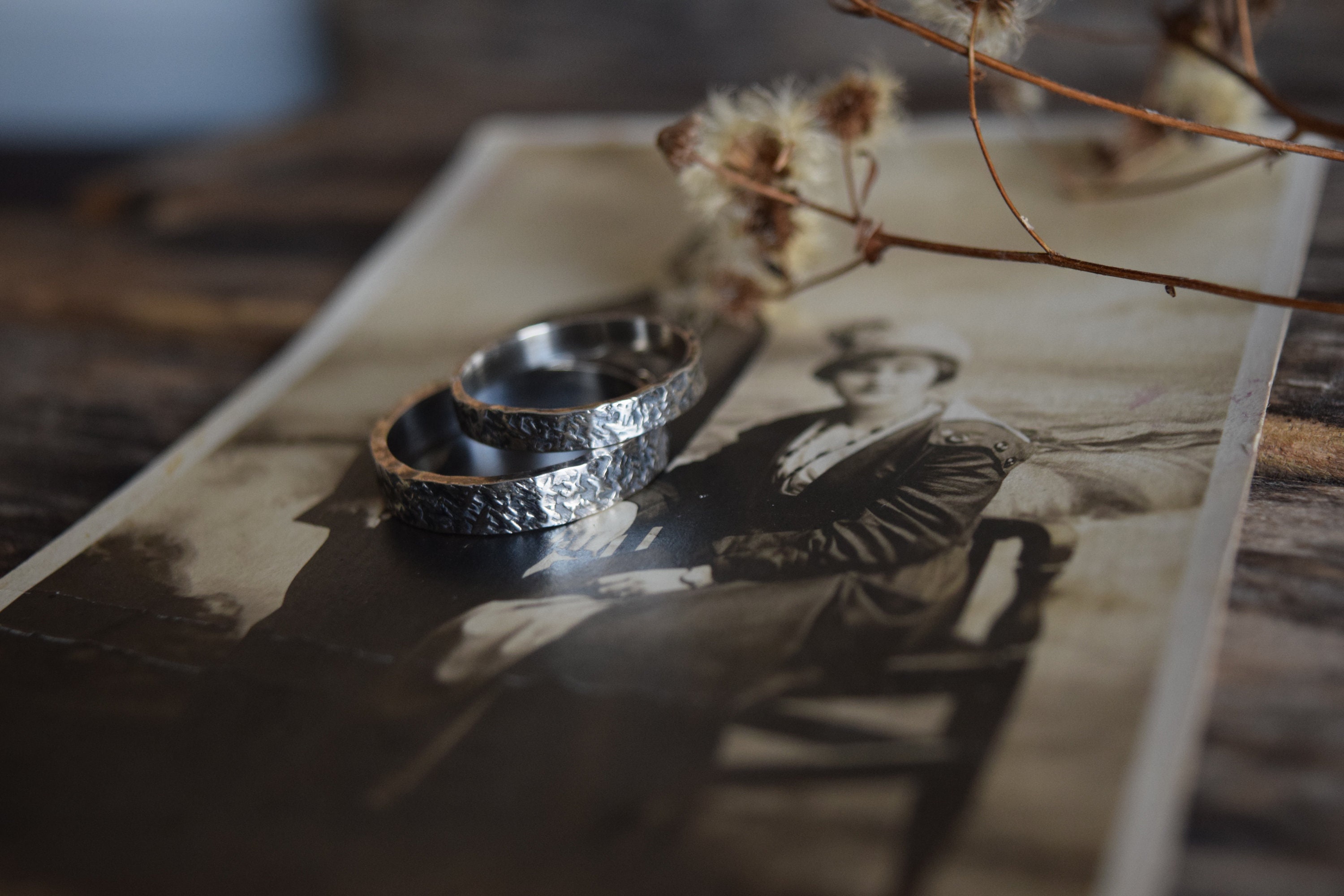 Silver Wedding Bands Sterling Silver Matching Wedding Band Etsy