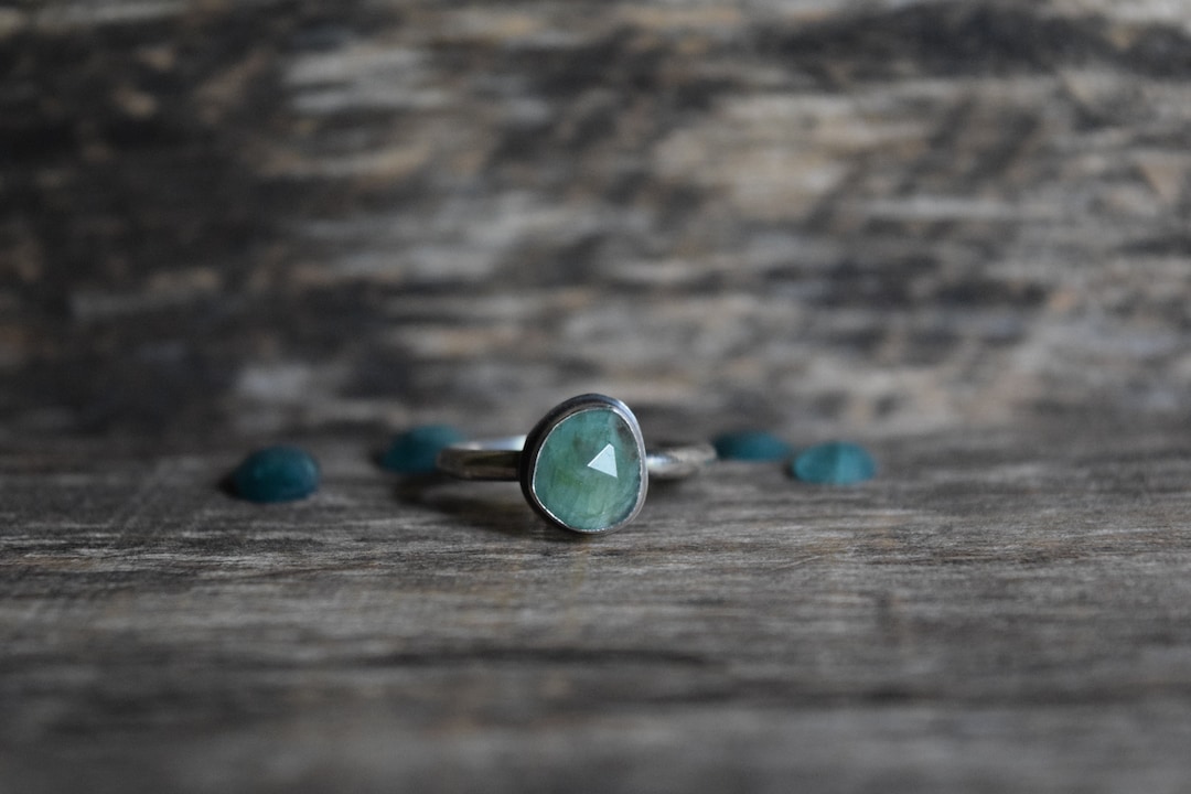 RESTOCKED! Rare Gemstone, Sterling Silver Grandidierite Ring, Choose ...