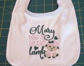 Embroidered Baby Bib