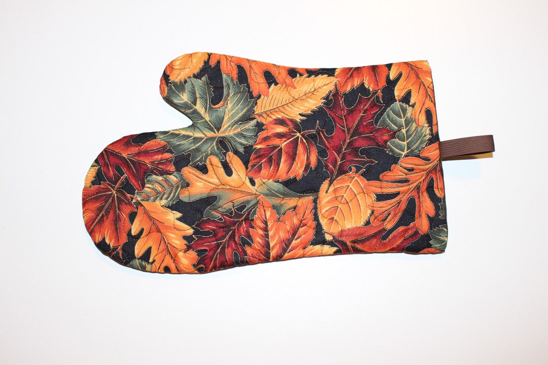 Insulated Oven Mitt 7 X 11 With Hanger Loop Etsy