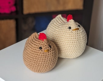 Gehaakte kip - handgemaakte Amigurumi kip - kippenpluche