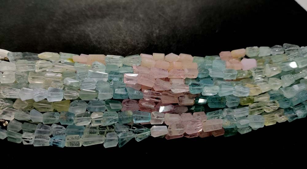 Details about   120 CT 9" NATURAL GEMSTONE MUlTICOLOR AQUAMARINE Faceted Nugget BEADS 10-16 MM 