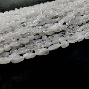 Natural Rainbow Moonstone Smooth Nugget gemstone Beads, Moonstone Handmade Smooth Nugget Shape Beads