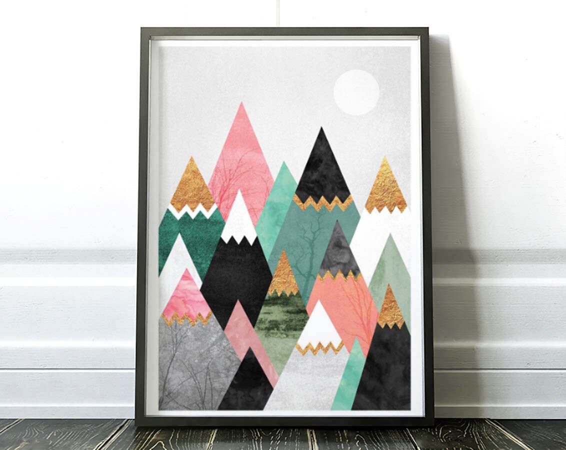Art-Poster - Pretty Mountains Elisabeth Fredriksson