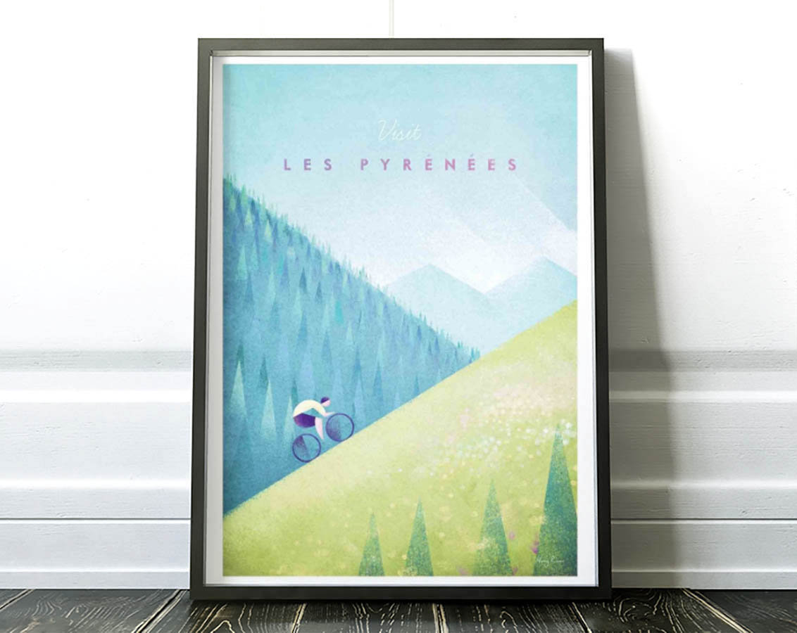 Art-Poster - Visit Les Pyrénées Henry Rivers