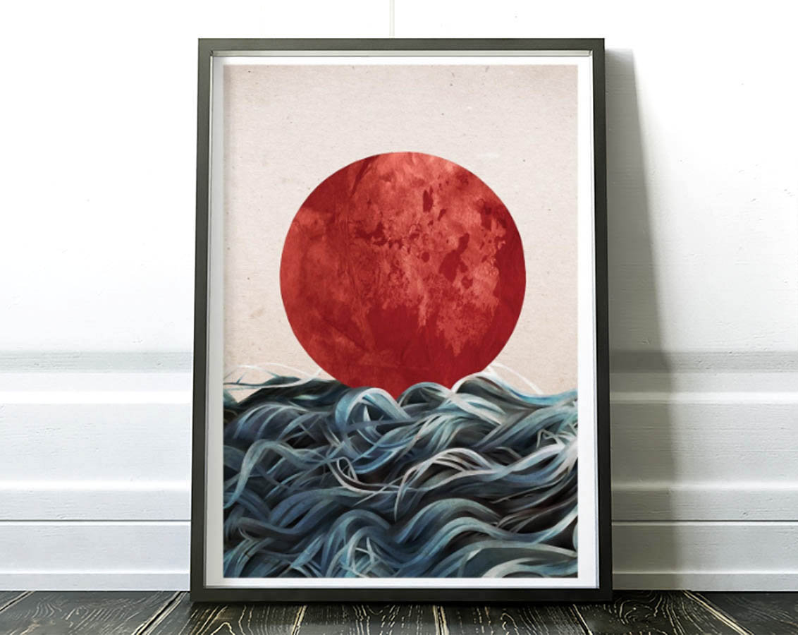 Art-Poster - Sunrise in Japan Ruben Ireland