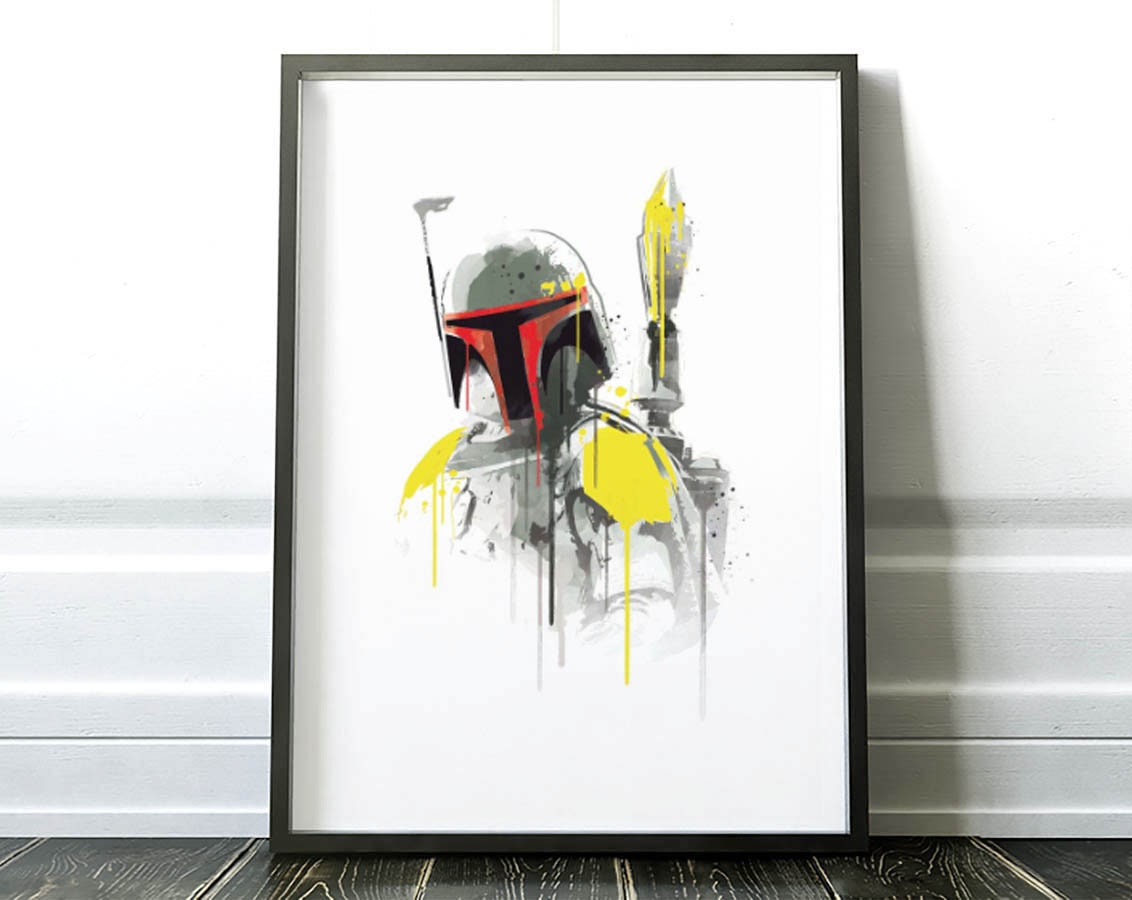 Art-Poster - Boba Fett Watercolor 2Toast Design