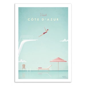 Art-Poster - Visite Cote d&#39;Azur - Henry Rivers