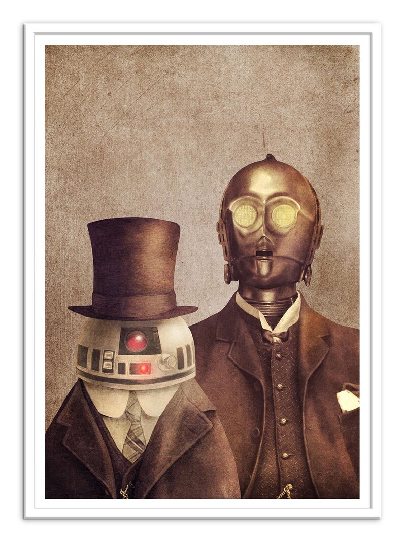 Affiche ArtPoster 50 x 70 cm Victorian Robots By Terry Etsy