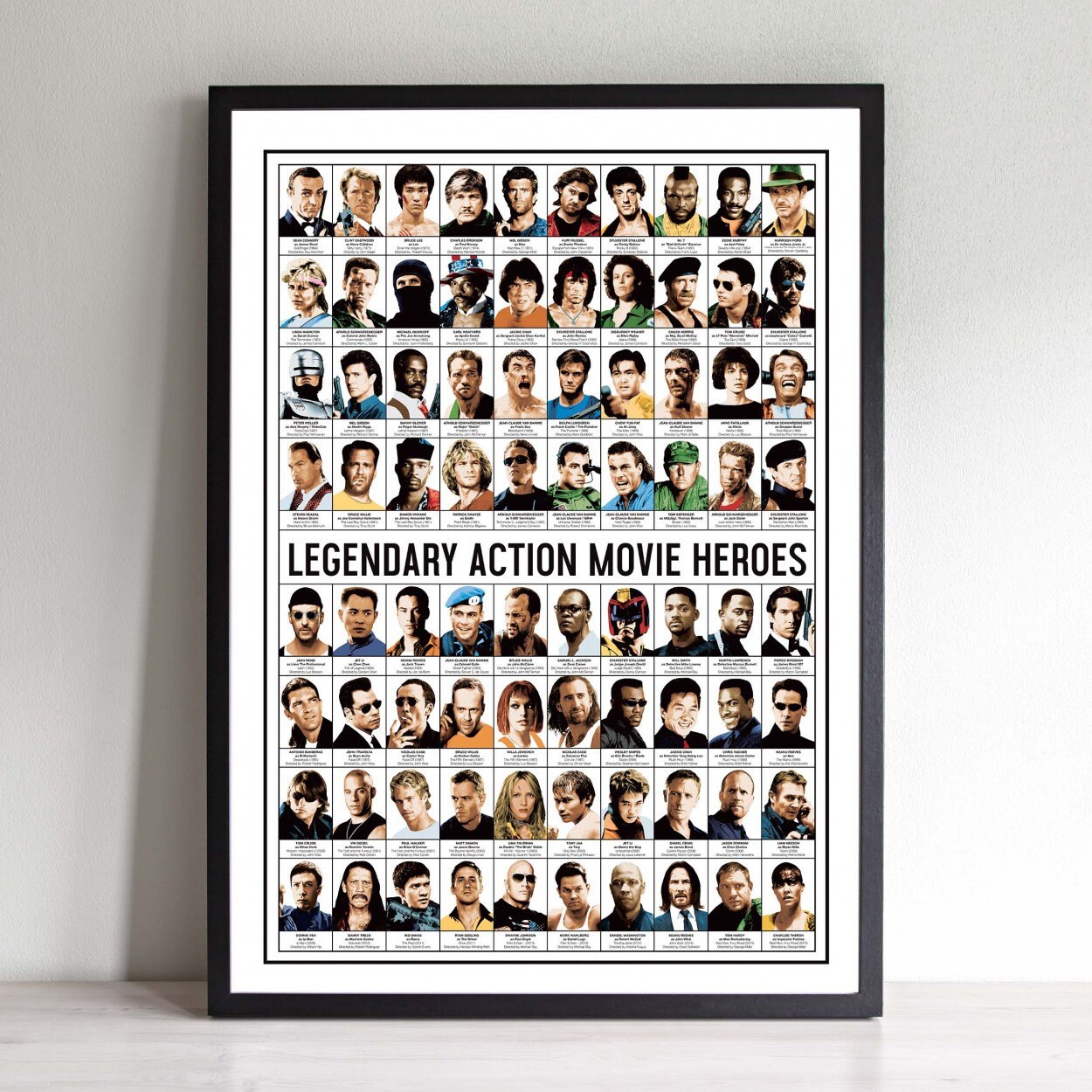 Art-Poster - Legendary Action Movie Heroes Olivier Bourdereau