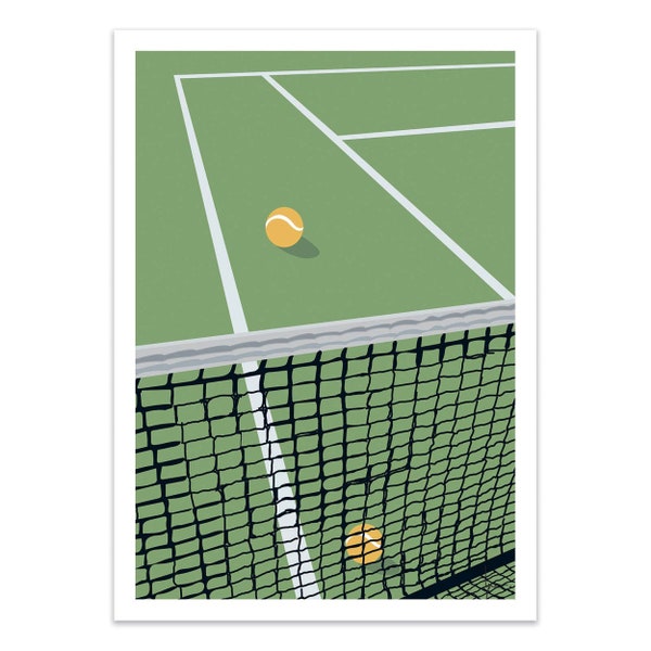 Art-Poster - Filet Tennis Green - LPX Illustration