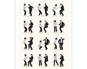 Art-Poster - Pulp Fiction Dancing - Nour Tohme