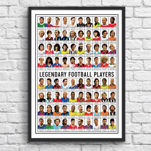 Art-poster 50 X 70 Cm Legendary Players - Etsy Sweden