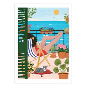 Kunst-Poster - Sommerliche Leichtigkeit - Maja Tomljanovic