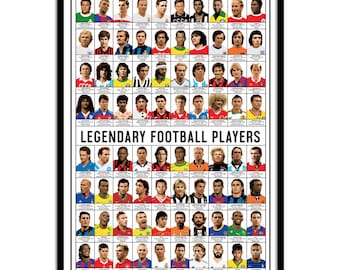 Art-Poster Football - Legends of Real Madrid, by Olivier Bourdereau