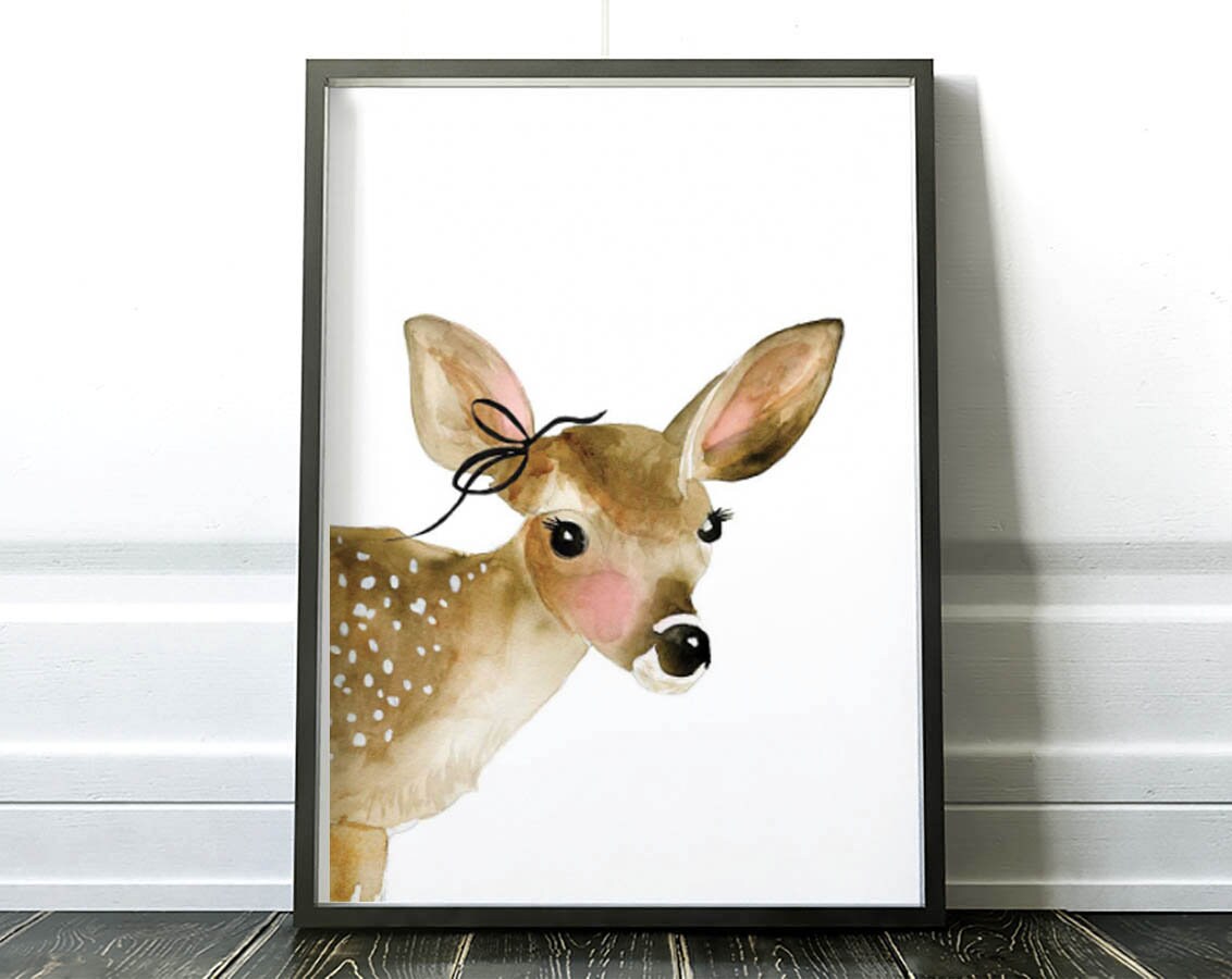 Art-Poster - Fawn With Bow Mercedes Lopez Charro