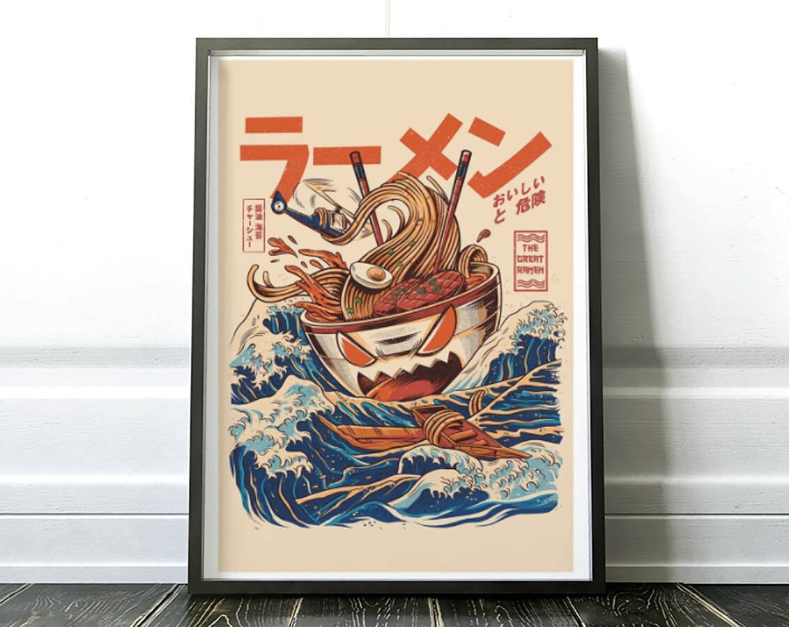 Art-Poster - Great Ramen Off Kanagawa Ilustrata