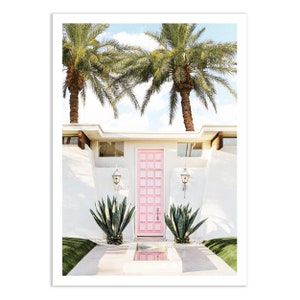 Plakat artystyczny - Dom w Palm Springs - Gal Design