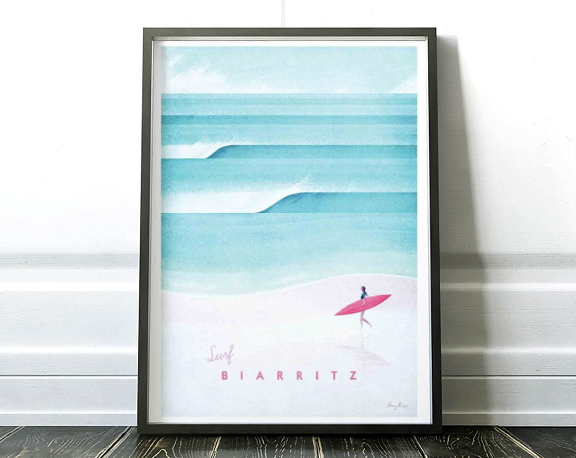 Art-Poster - Surf Biarritz Henry Rivers