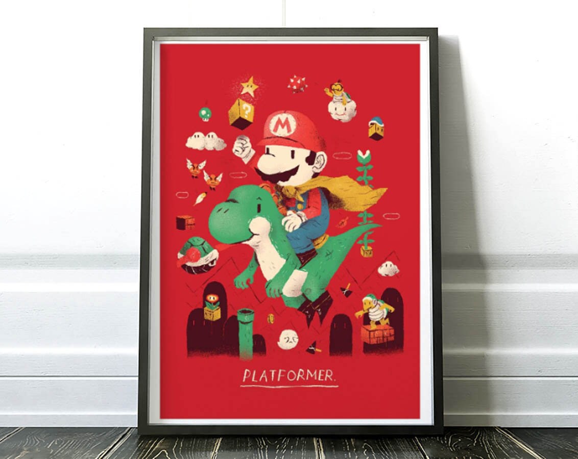 Art-Poster - Platformer Louis Roskosch