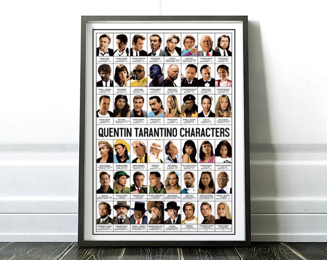Art-Poster - Quentin Tarantino Characters Olivier Bourdereau