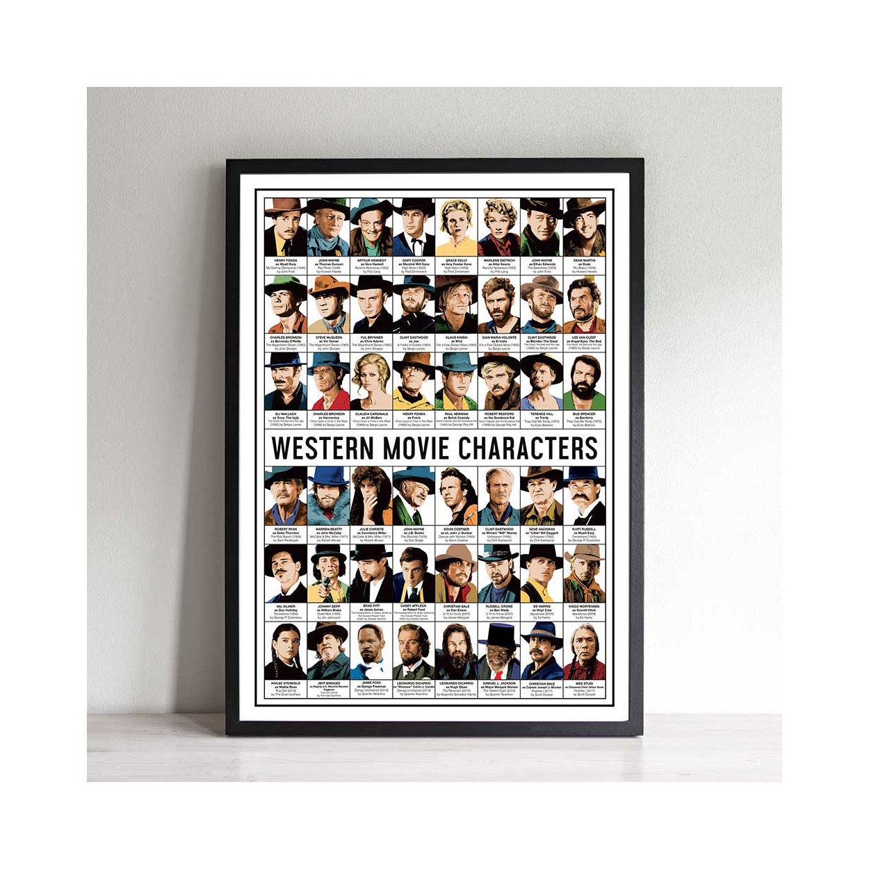 Art-Poster - Western Movie Characters Olivier Bourdereau