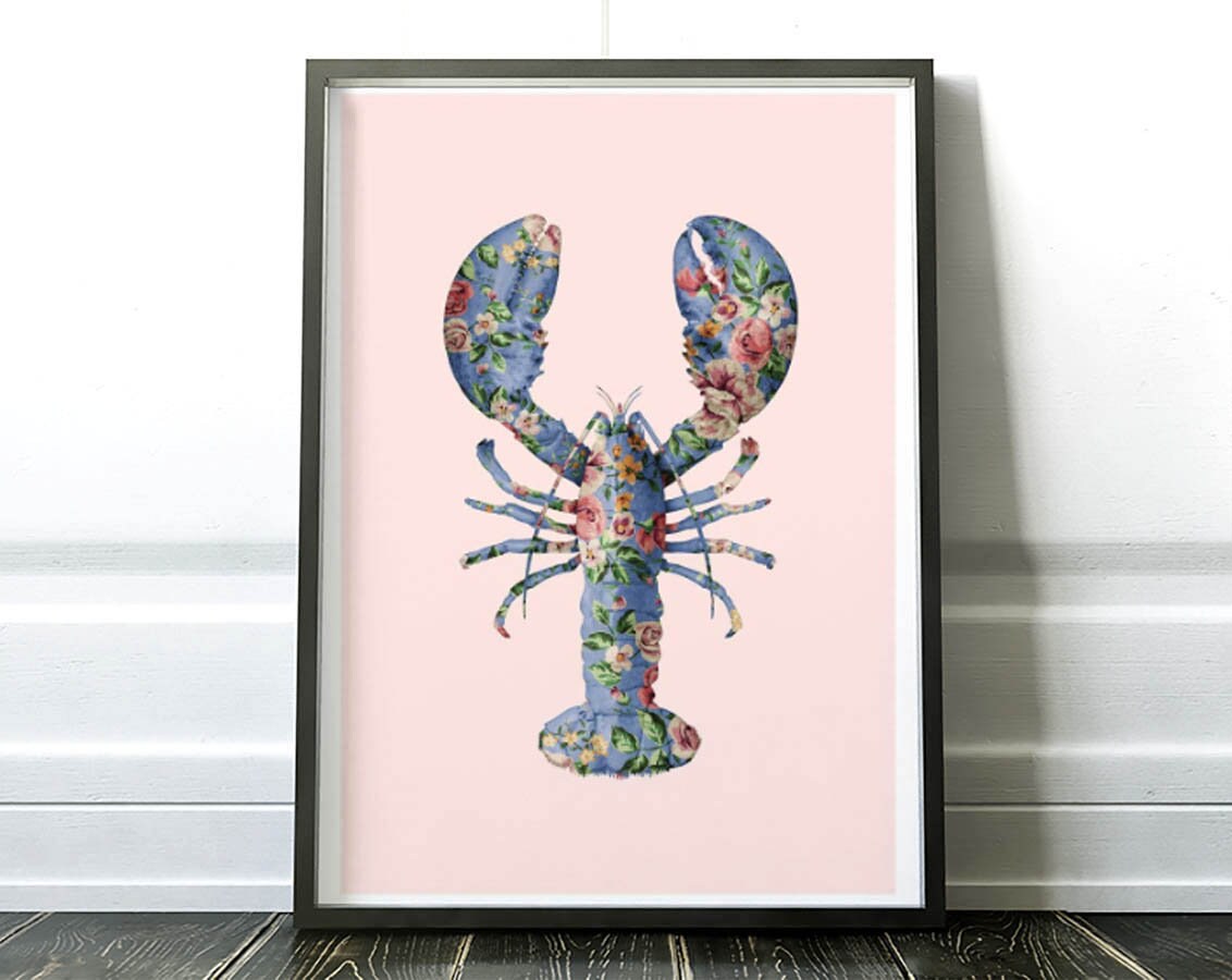 Art-Poster - Floral Lobster Paul Fuentes