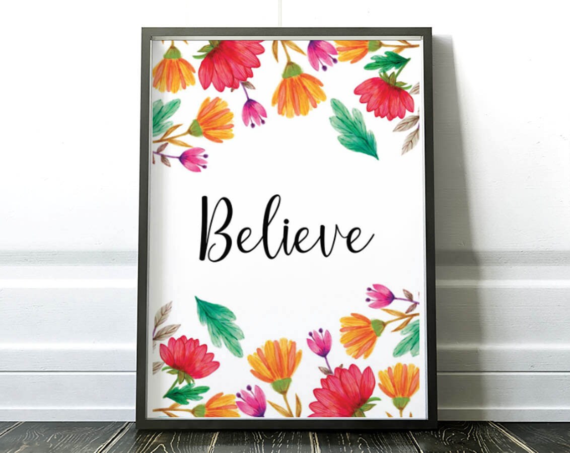 Art-Poster - Floral Believe Seven Trees