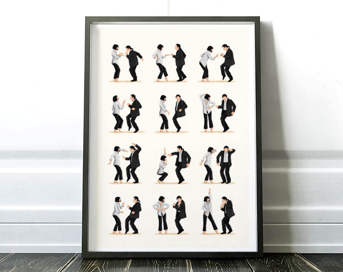 Art-Poster - Pulp Fiction Dancing Nour Tohme