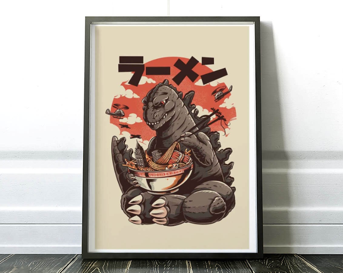 Art-Poster - Kaiju's Ramen Ilustrata