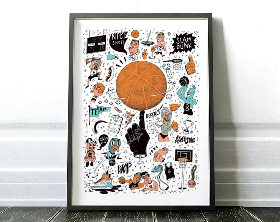 Art-Poster - Basketball Sarah Matuszewski
