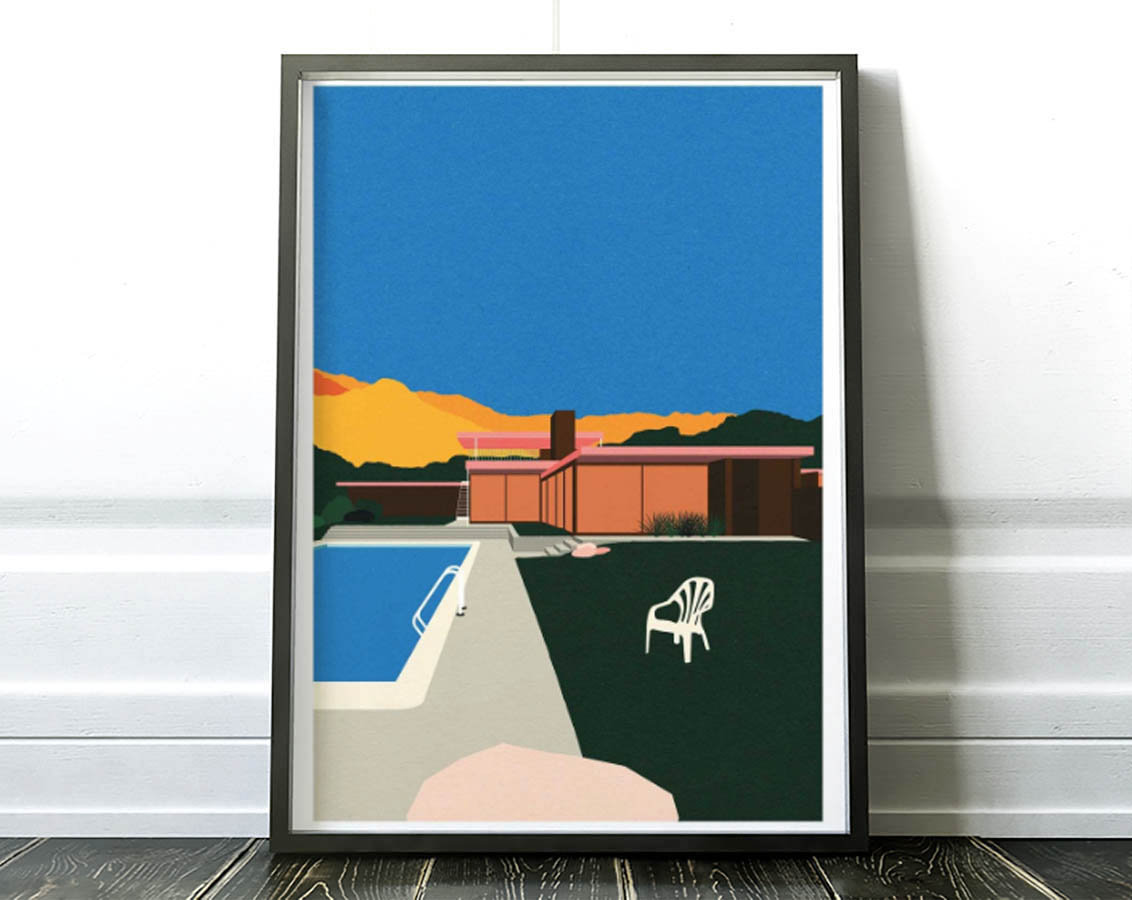 Art-Poster - Kaufmann Desert House Poolside Rosi Feist